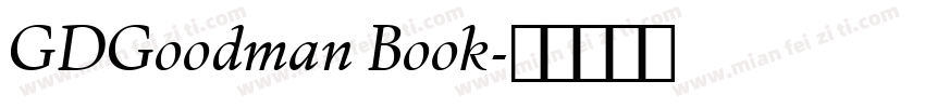 GDGoodman Book字体转换
